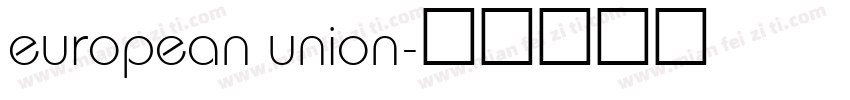 european union字体转换